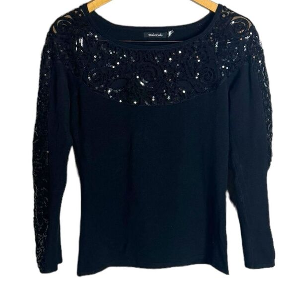 Dolce Cabo Black Sweater size Medium - Picture 1 of 5